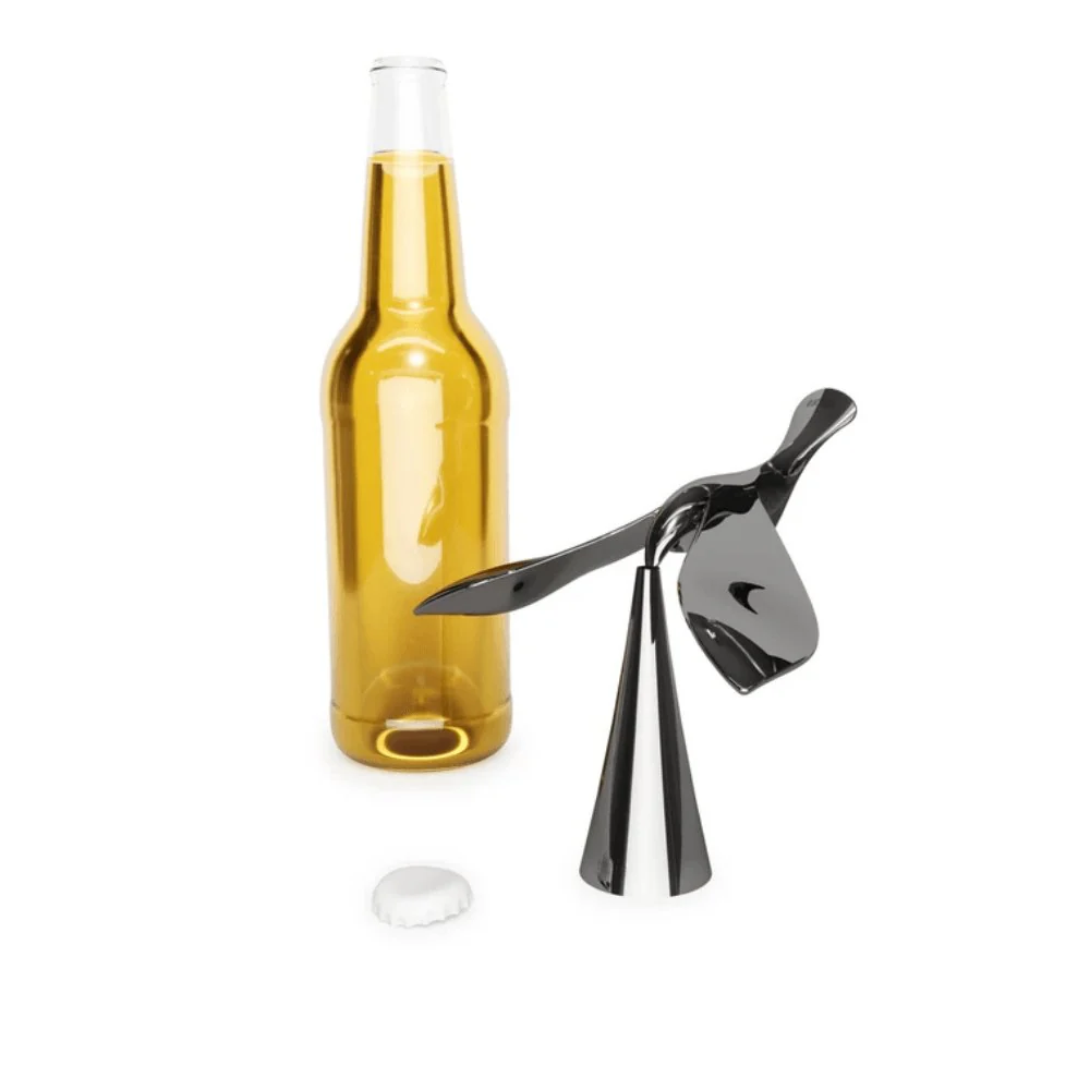 Abridor De Garrafas Drinking Buddy Titanium Pássaro Ônix Umbra - Image 4