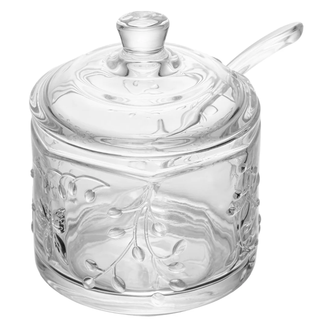 Açucareiro com Colher de Cristal New Butterfly 10,5cm - Image 3