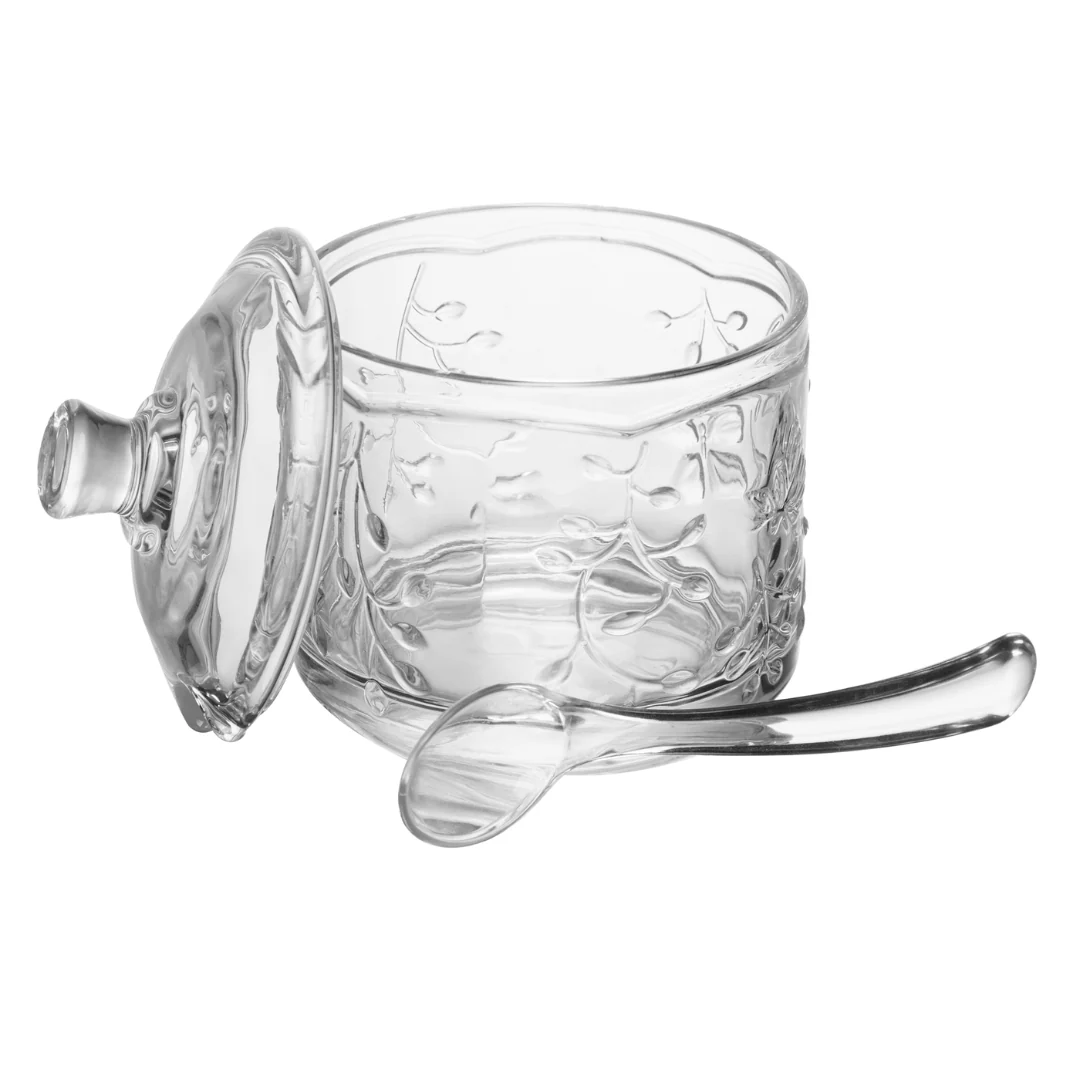 Açucareiro com Colher de Cristal New Butterfly 10,5cm - Image 5