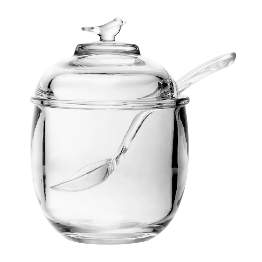 Açucareiro com Colher e Tampa Bird Cristal 150ml - Image 3