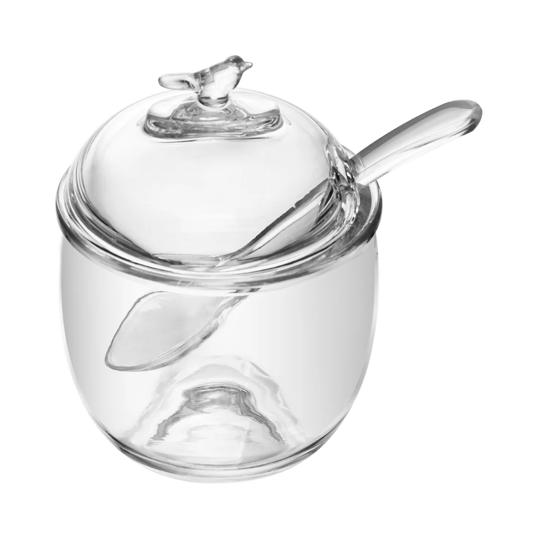 Açucareiro com Colher e Tampa Bird Cristal 150ml - Image 4