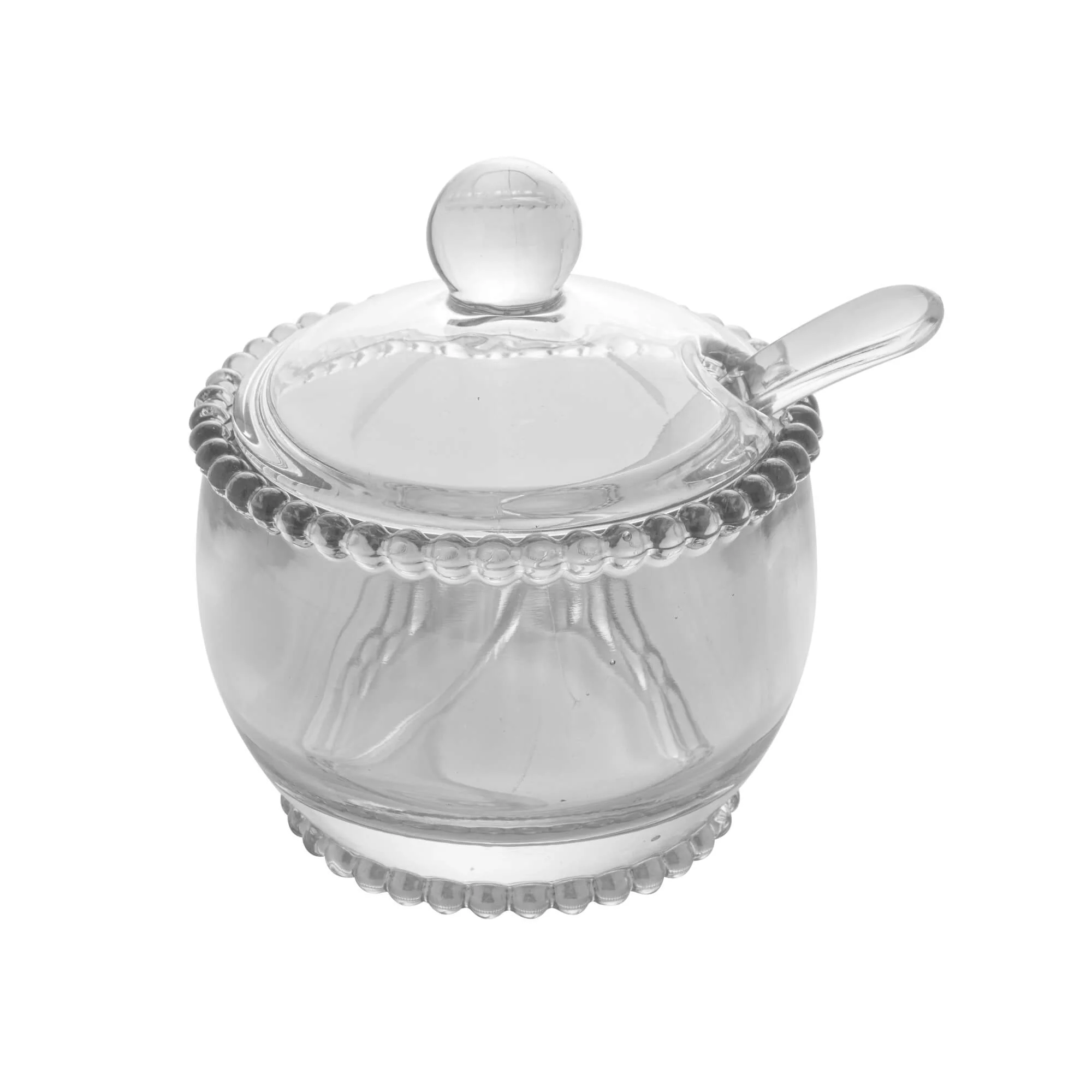 Açucareiro Cristal com Colher Bolinha Pearl - 10 cm - Image 13
