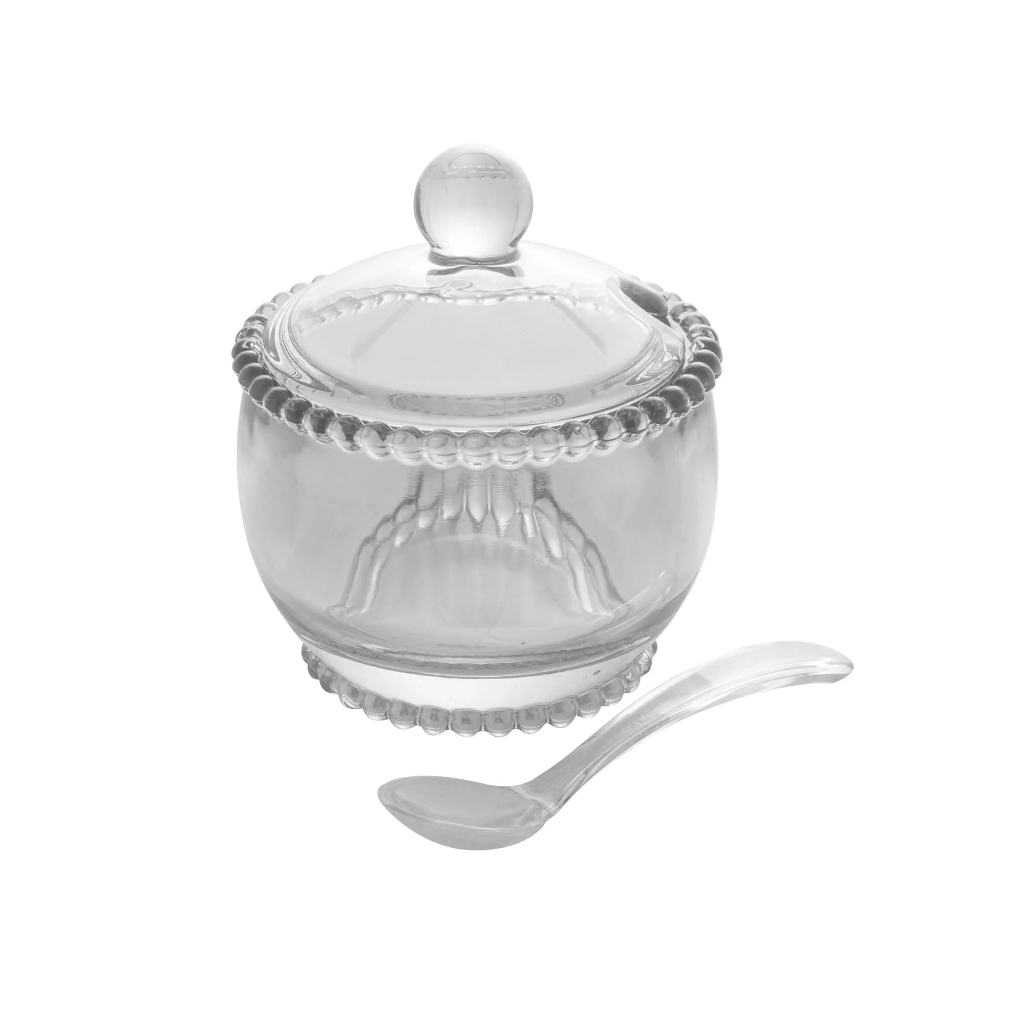 Açucareiro Cristal com Colher Bolinha Pearl - 10 cm - Image 14