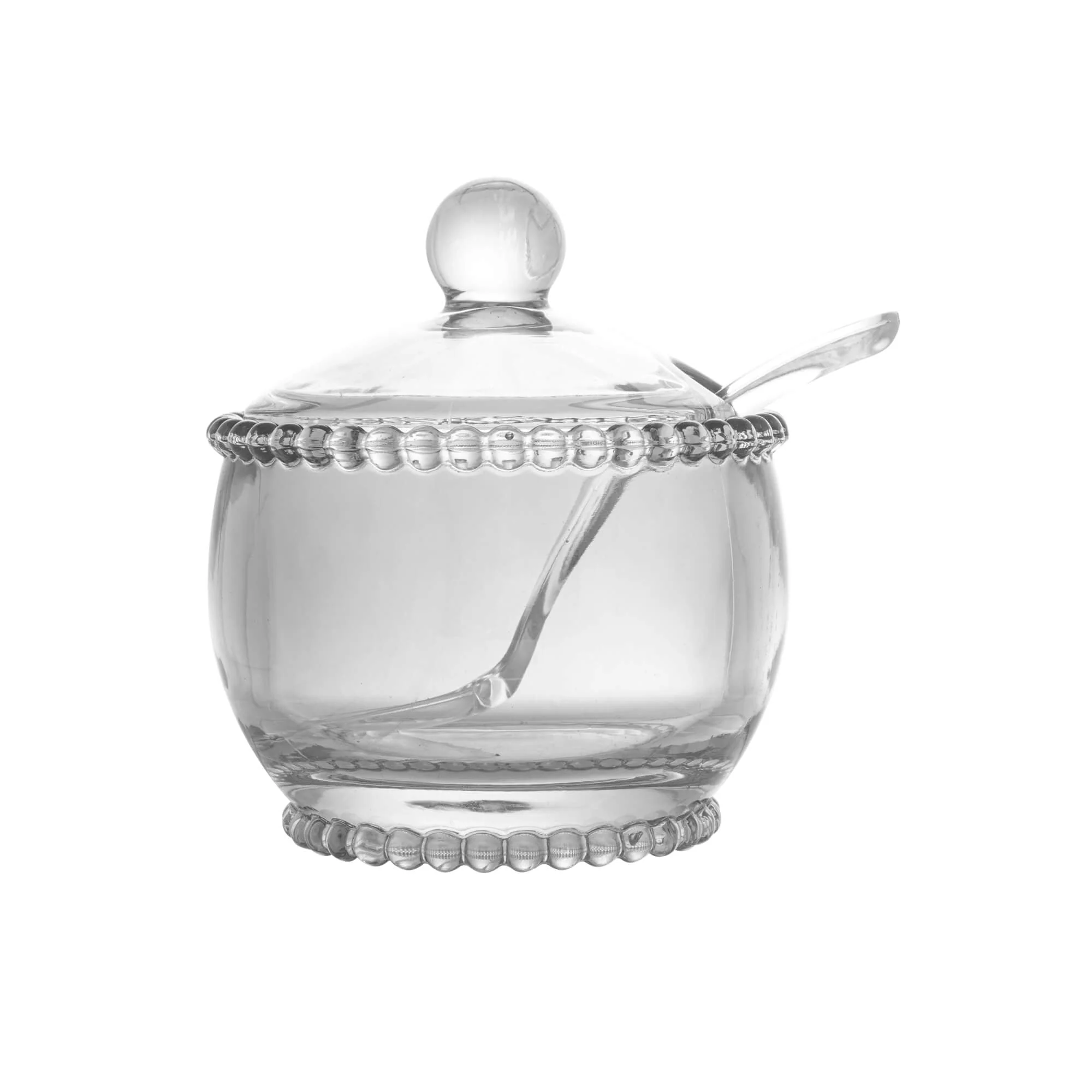 Açucareiro Cristal com Colher Bolinha Pearl - 10 cm - Image 17