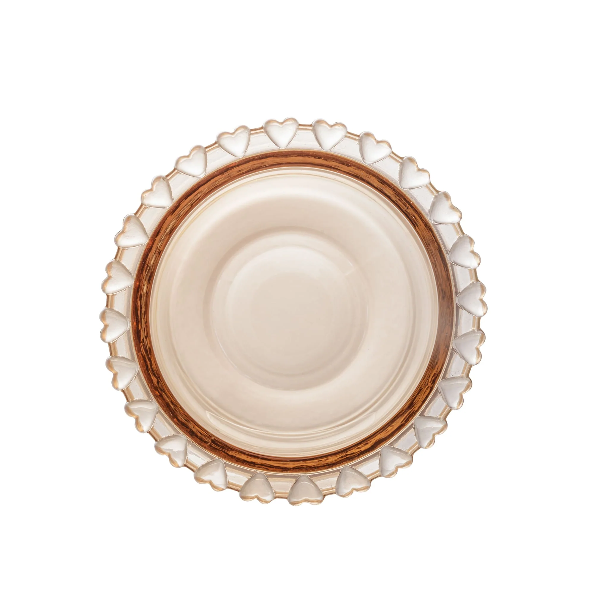 Açucareiro Cristal com Colher Coração Âmbar Metalizado 12cm x 9,5cm - Image 6