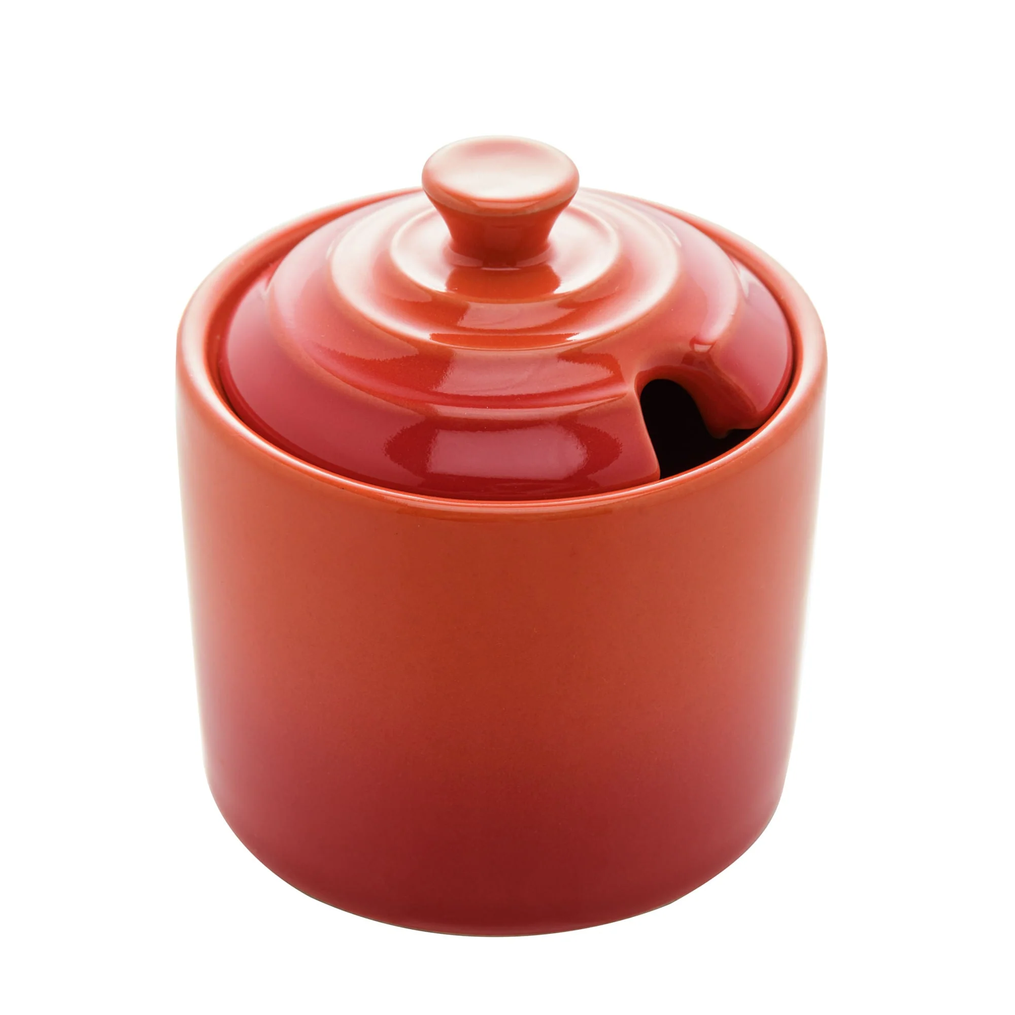 Açucareiro de Cerâmica Retrô Laranja 10cm