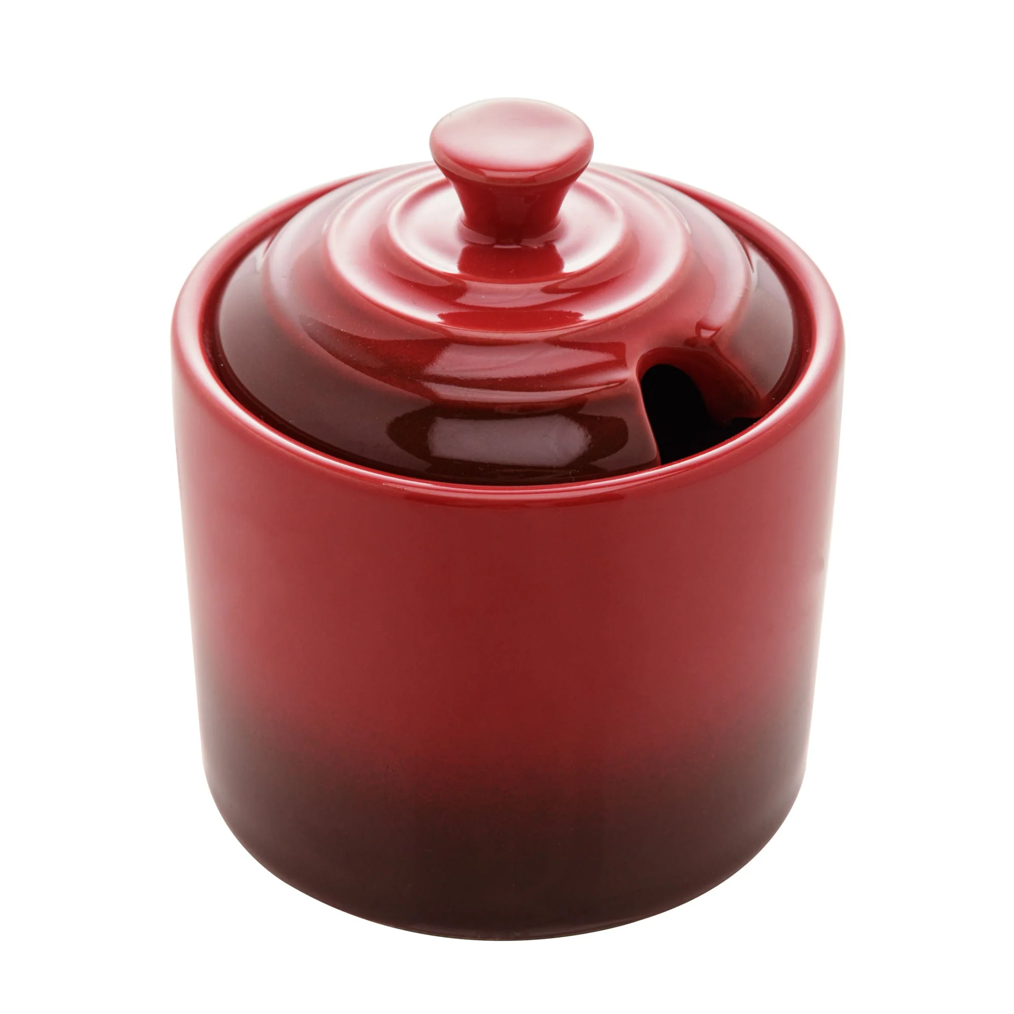 Açucareiro de Cerâmica Retrô Vermelho 10cm