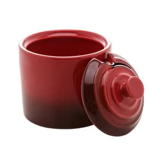 Açucareiro de Cerâmica Retrô Vermelho 10cm - Image 4