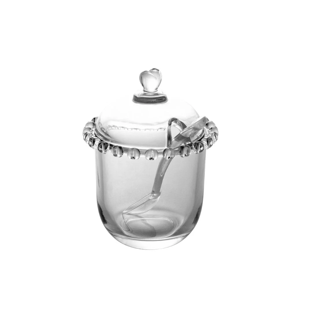 Açucareiro de Cristal Chumbo com Colher e Detalhes em Formato de Coração - Image 14