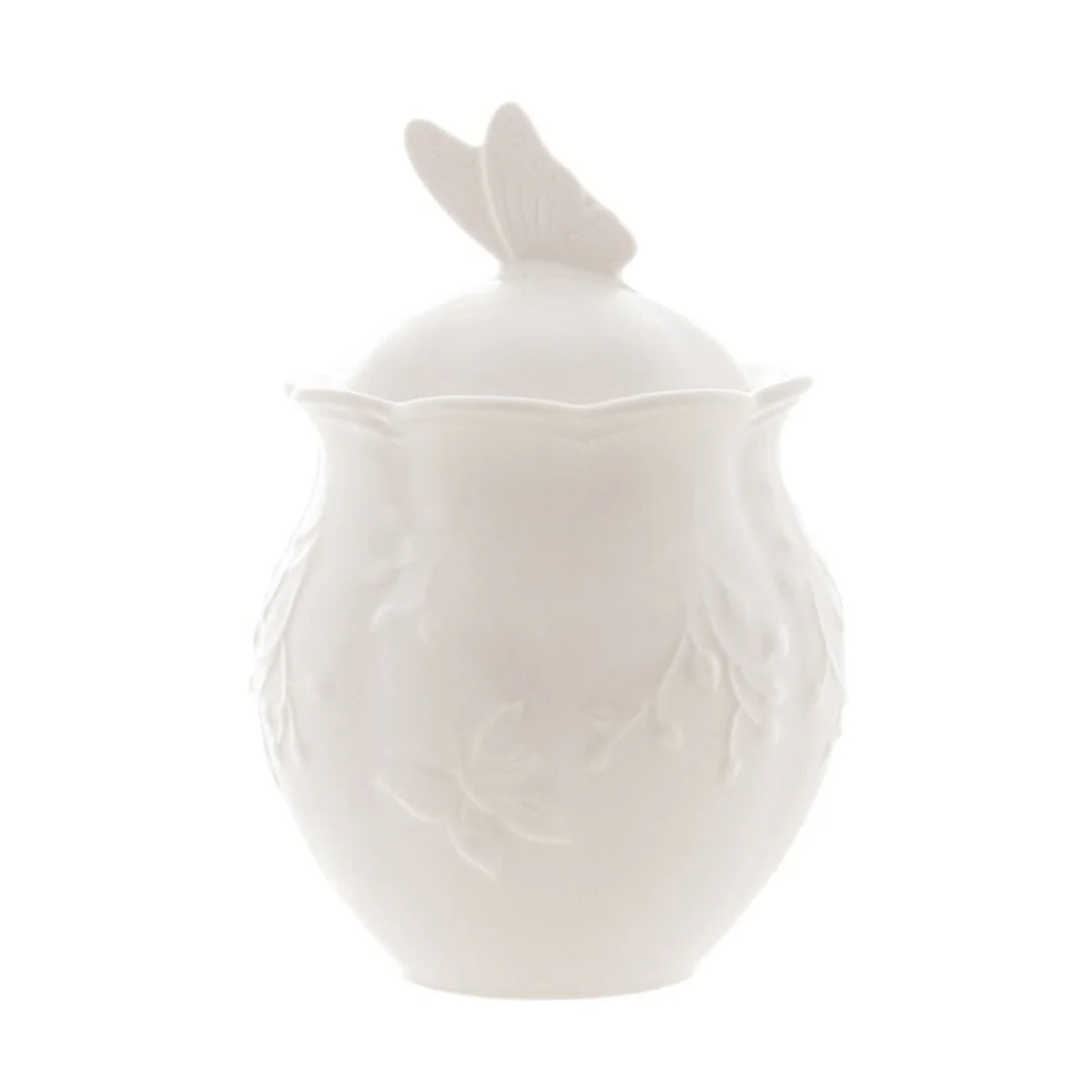 Açucareiro de Porcelana New Bone Butterfly Flower 13,5cm - Image 3