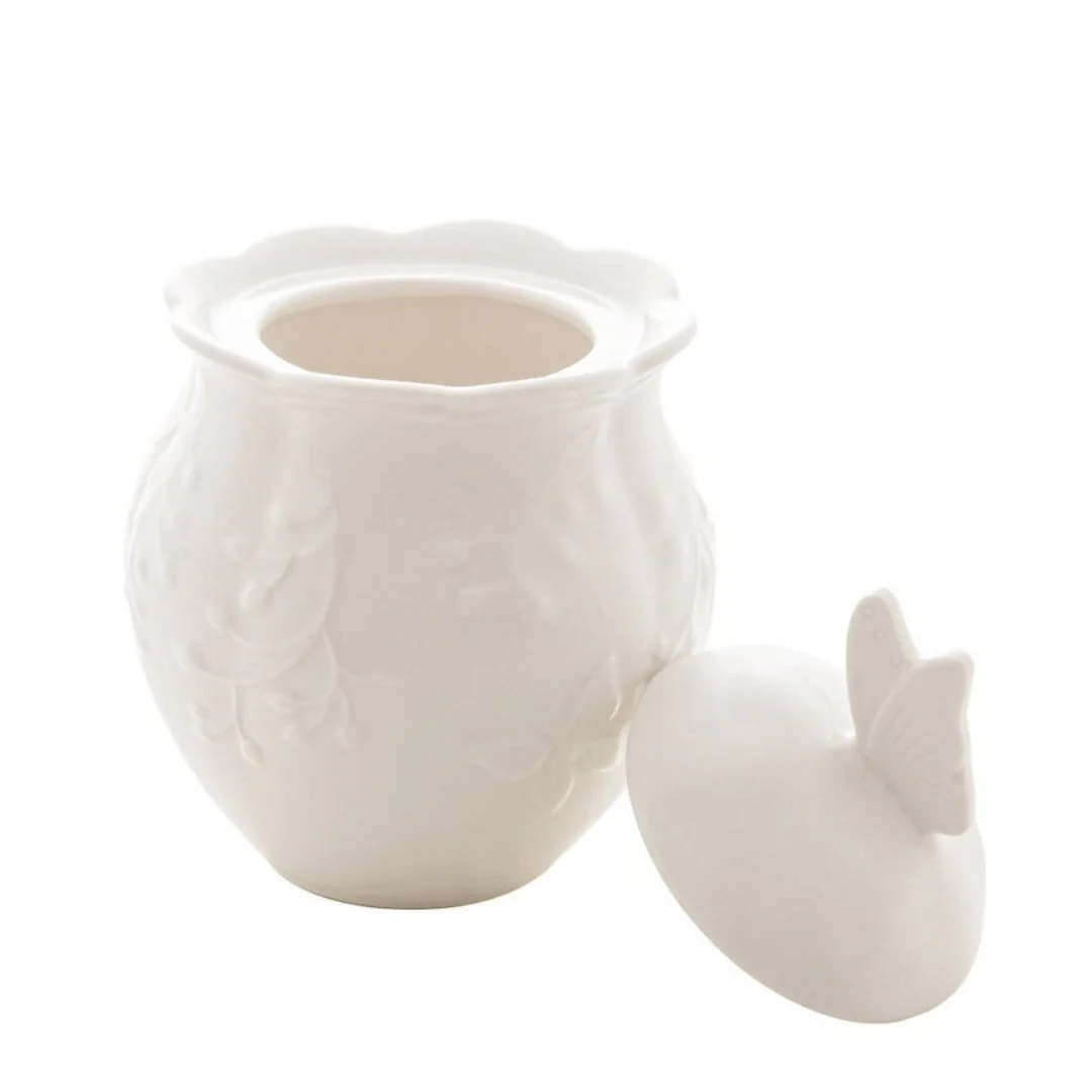 Açucareiro de Porcelana New Bone Butterfly Flower 13,5cm - Image 4