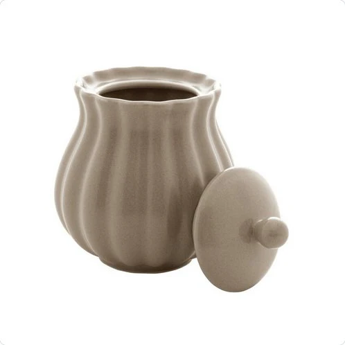 Açucareiro de Porcelana Petala Areia Matt 10,5cm - Image 3