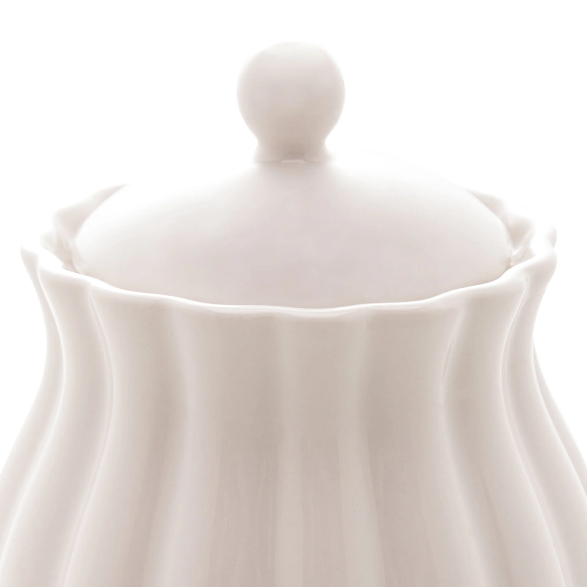 Açucareiro de Porcelana Petala Branco - Image 3