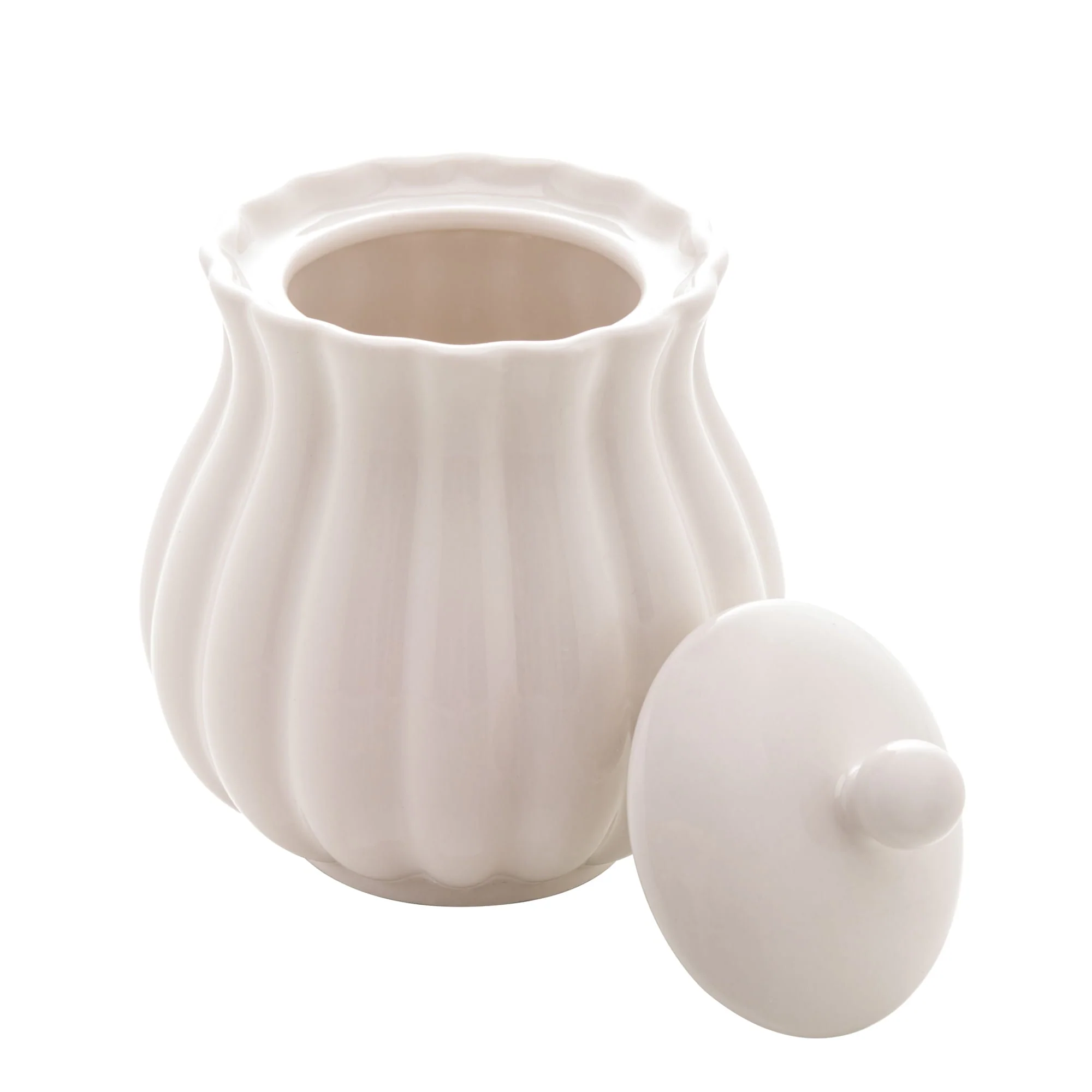 Açucareiro de Porcelana Petala Branco - Image 4