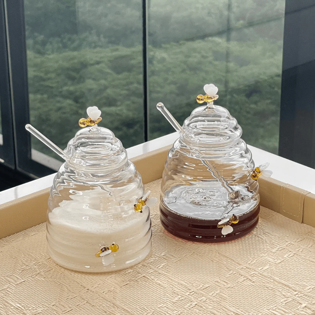 Meleira de Vidro Borossilicato com Pegador Lovely Bee Abelha 500ml - Image 7