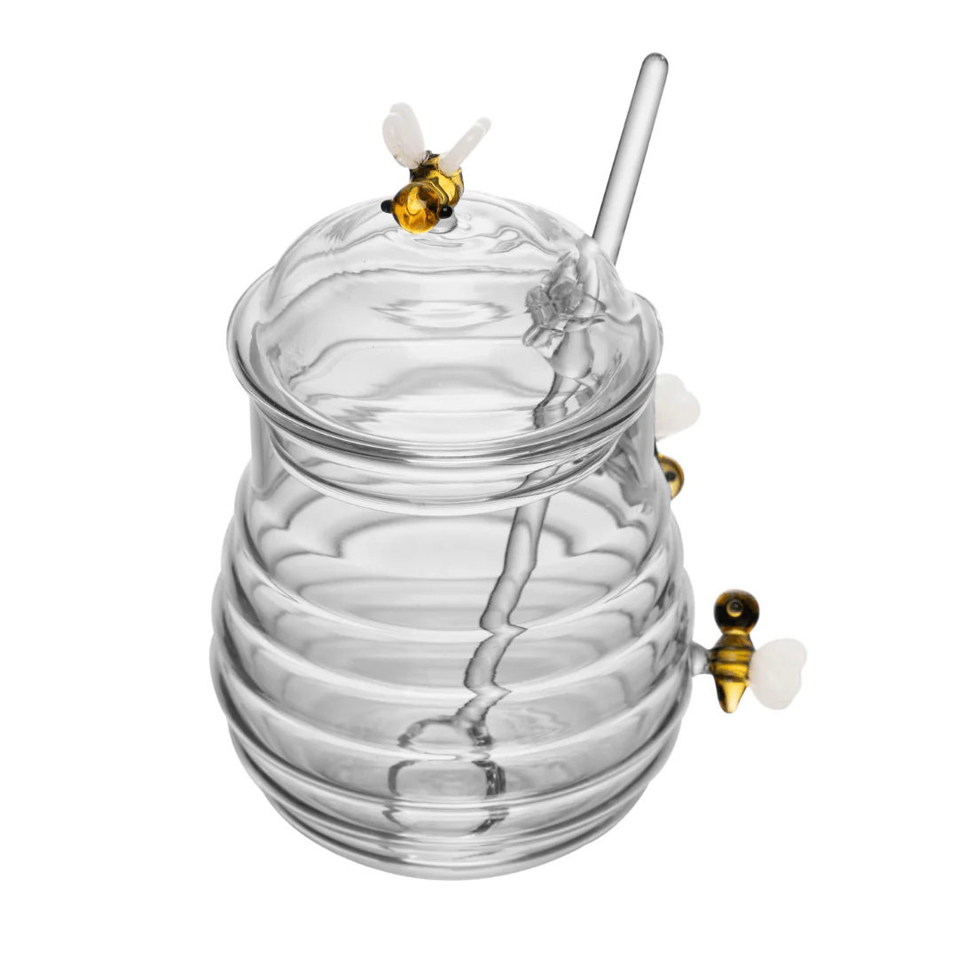 Açucareiro de Vidro com Colher e Tampa Lovely Bee Abelha 470ml - Image 6