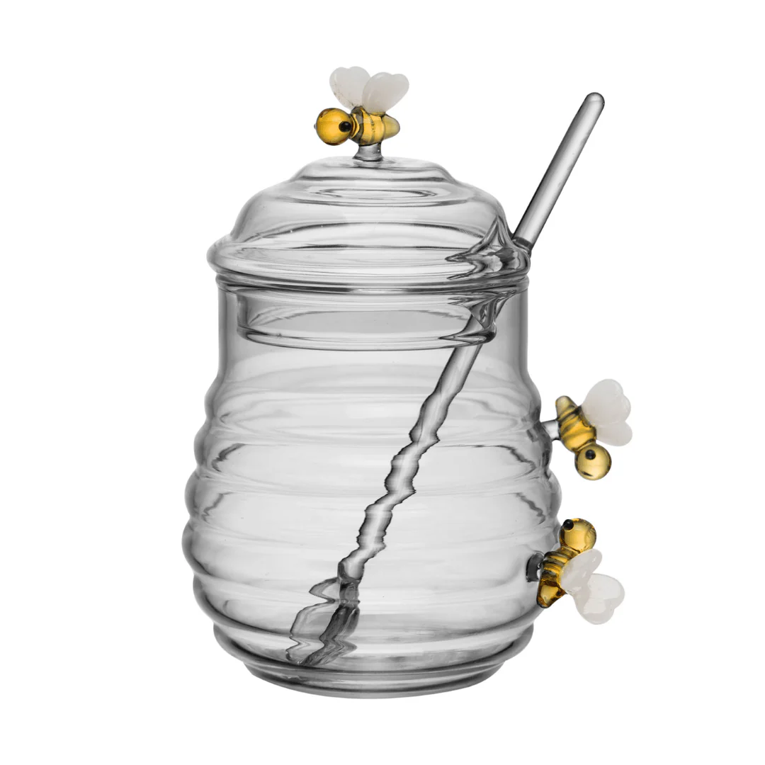 Açucareiro de Vidro com Colher e Tampa Lovely Bee Abelha 470ml - Image 7