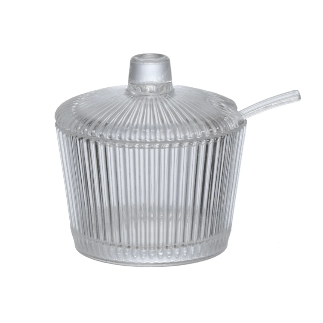 Açucareiro de Vidro com Colher Graffiato 200ml