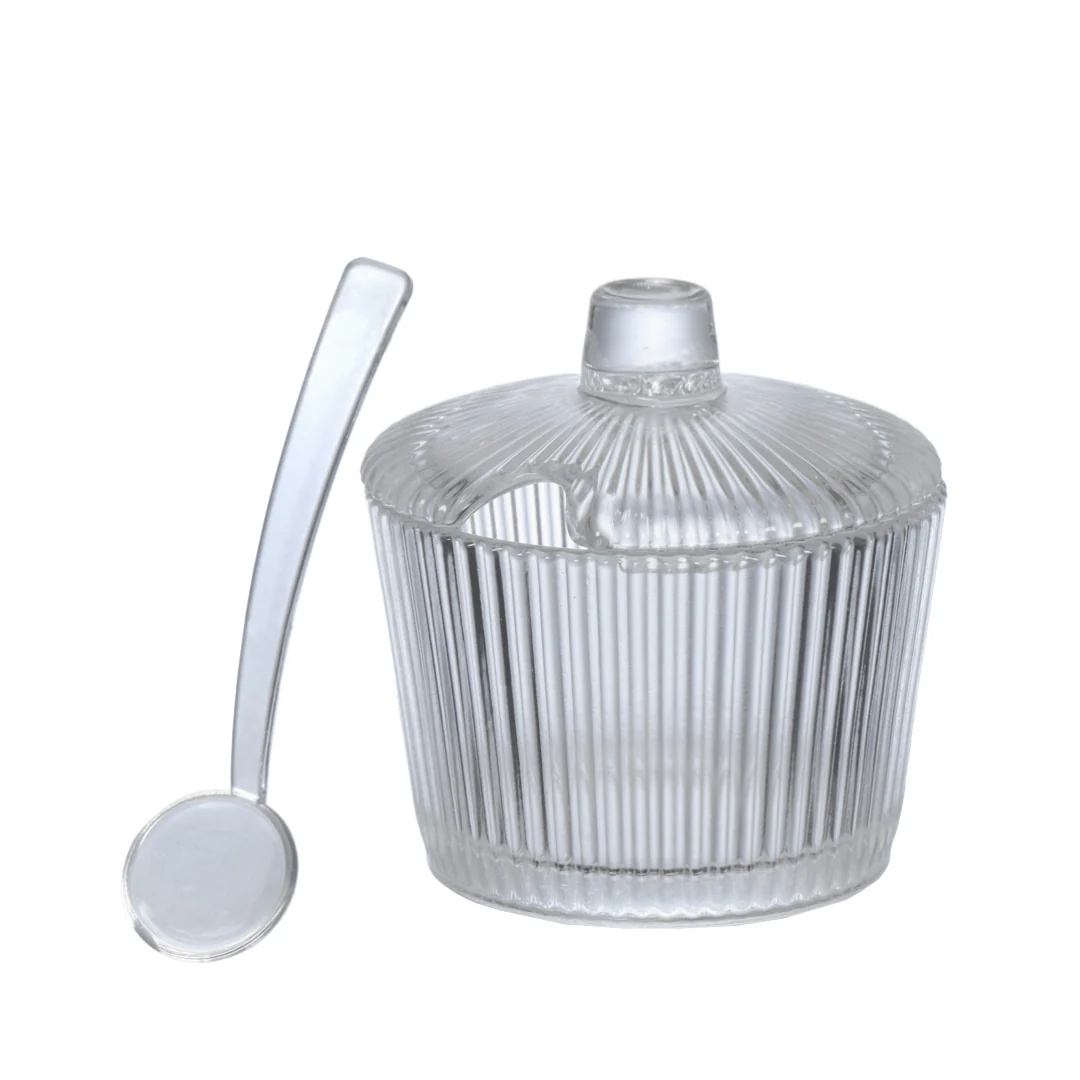 Açucareiro de Vidro com Colher Graffiato 200ml - Image 2