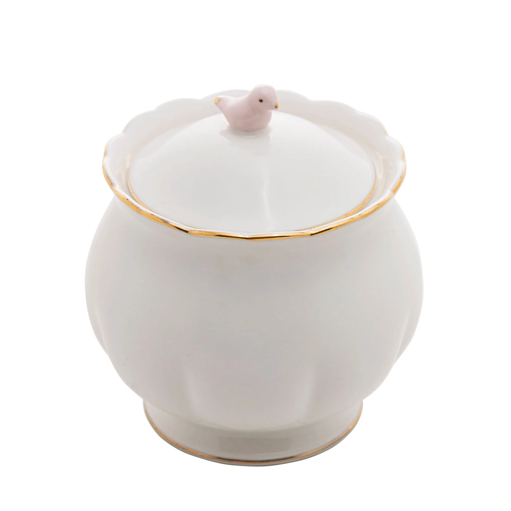 Açucareiro em Porcelana Birds Branco 300ml - Image 11