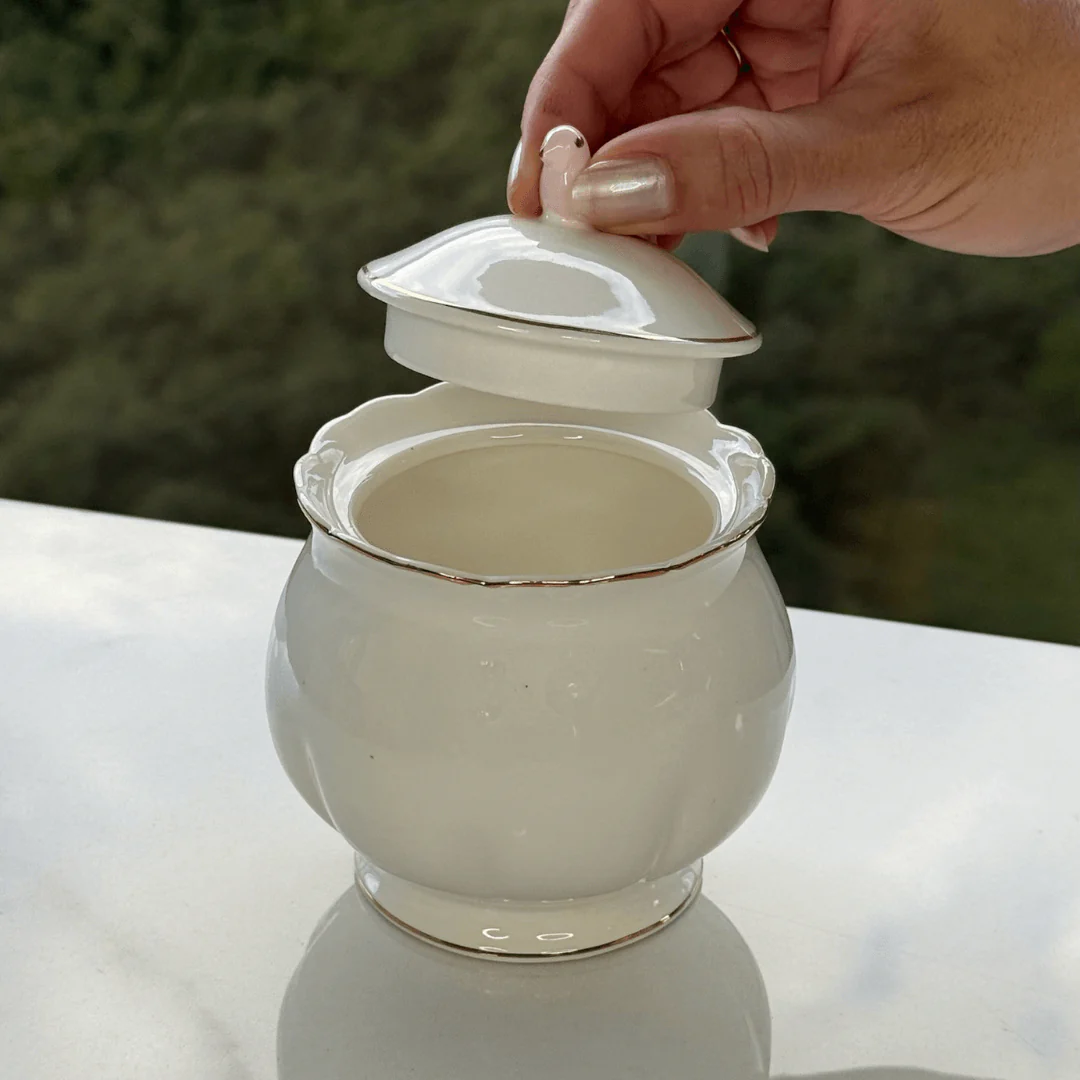 Açucareiro em Porcelana Birds Branco 300ml - Image 2