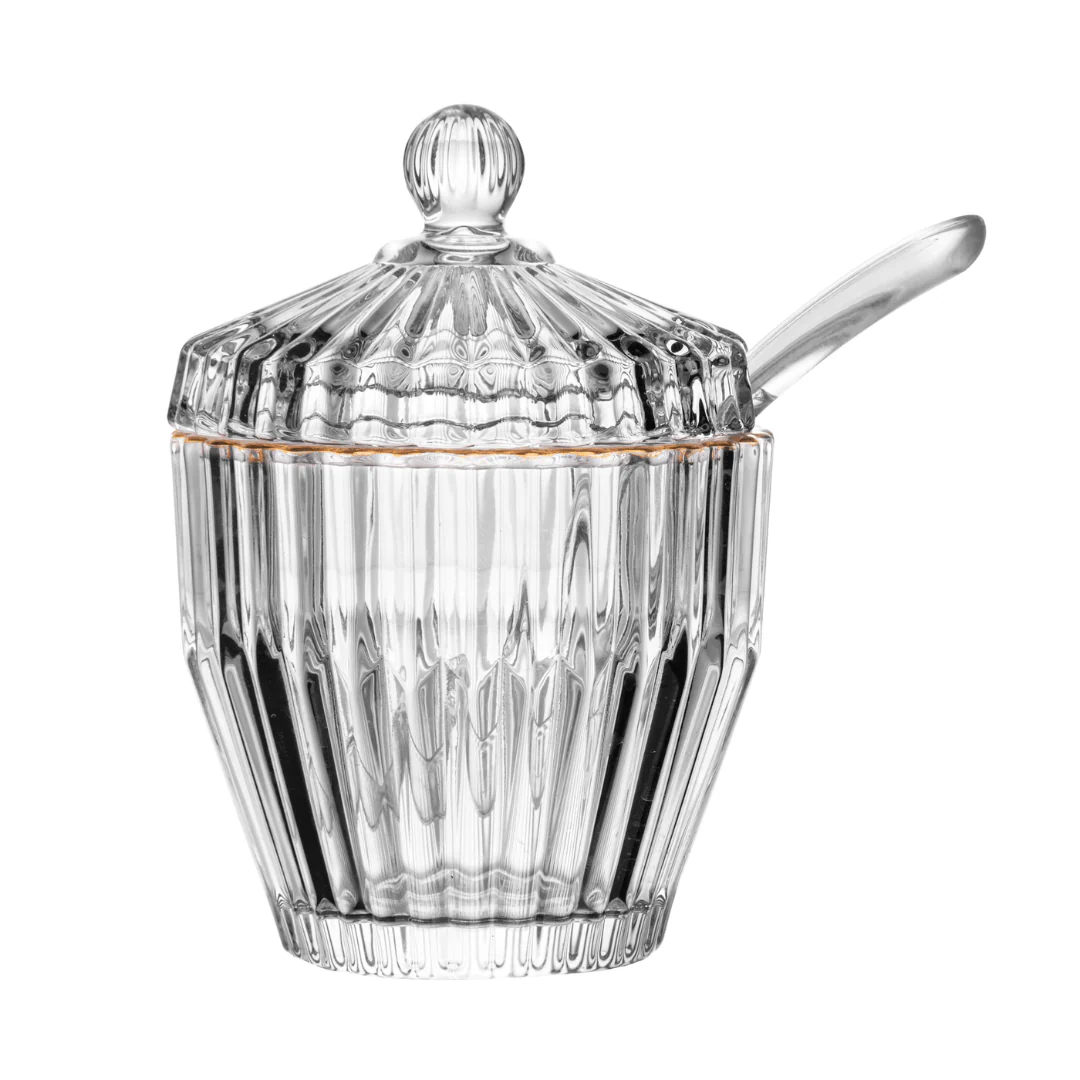 Açucareiro Imperatriz em Cristal Fio de Ouro 11cm - Image 8
