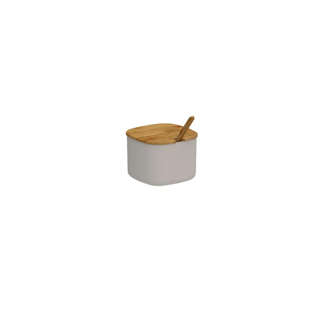 Açucareiro Lume Bege com Tampa de Bambu 200ml - Image 7