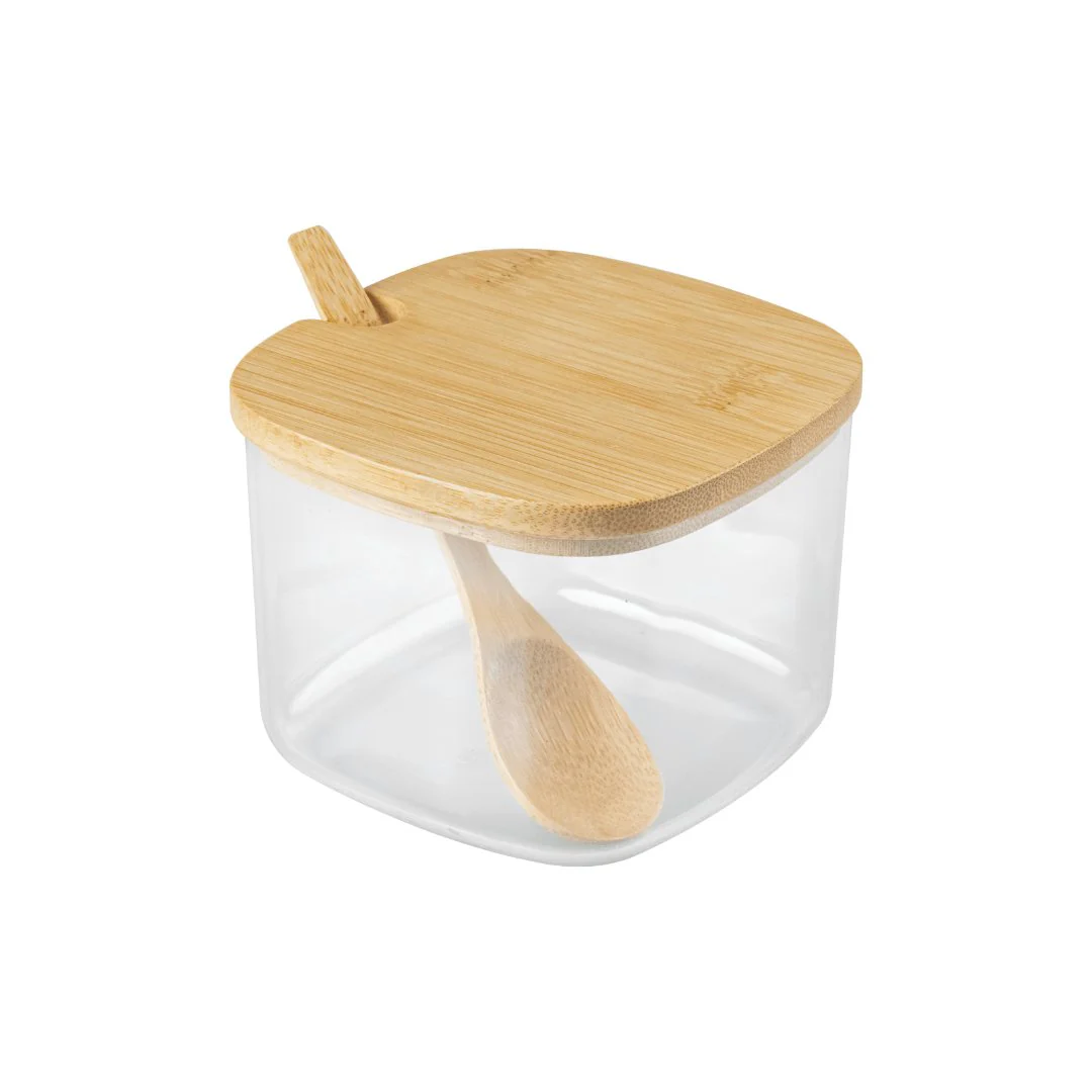 Açucareiro Sense com Tampa e Colher de Bambu 200ml - Image 5