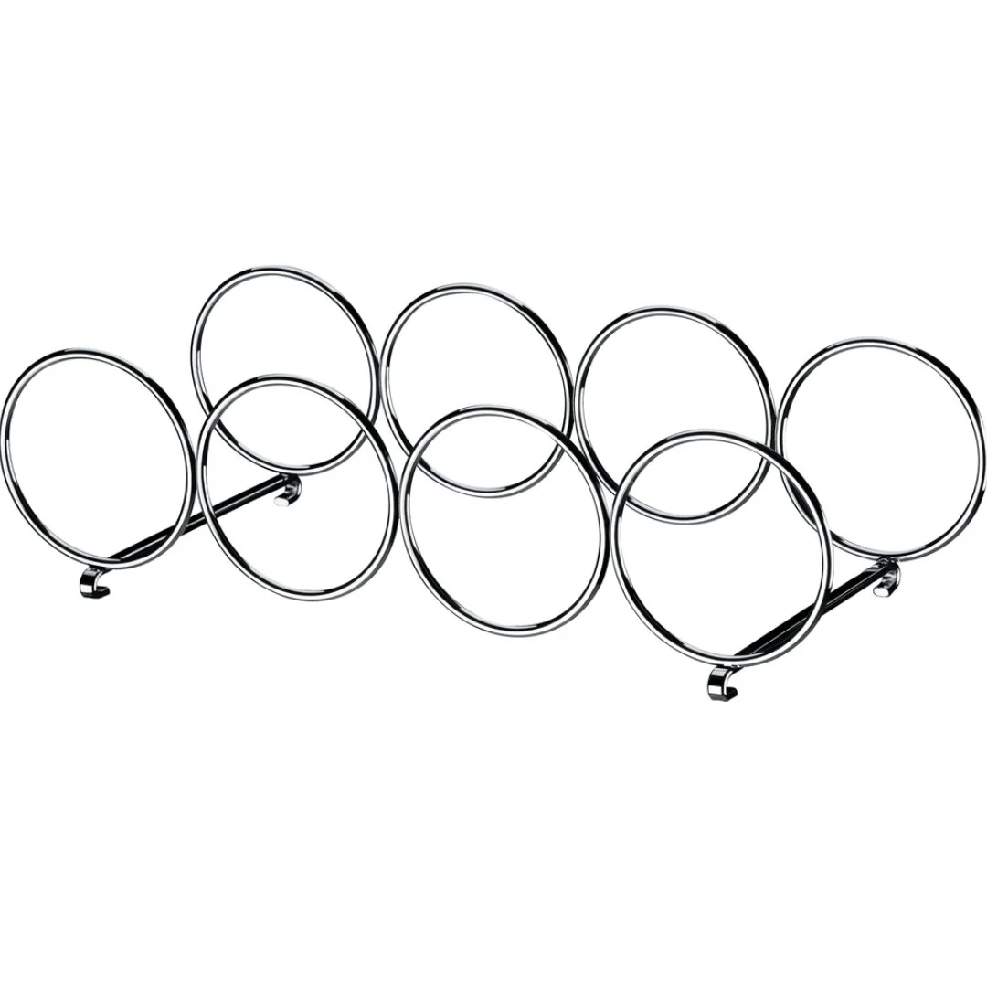 Adega Empilhável Argola Cromada para 4 Garrafas - 2 Peças - Image 3