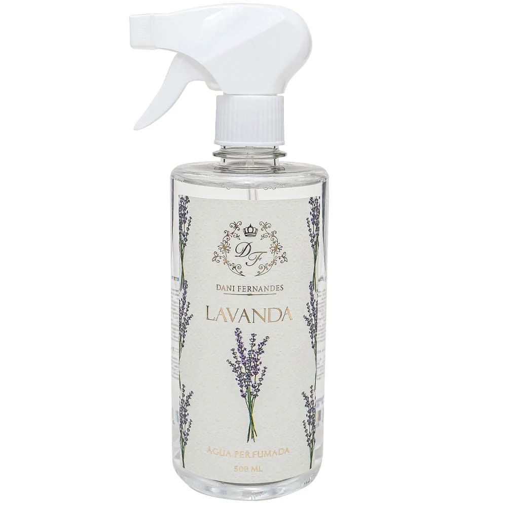 Água Perfumada de Cheiro Lavanda Com Spray - 500ml