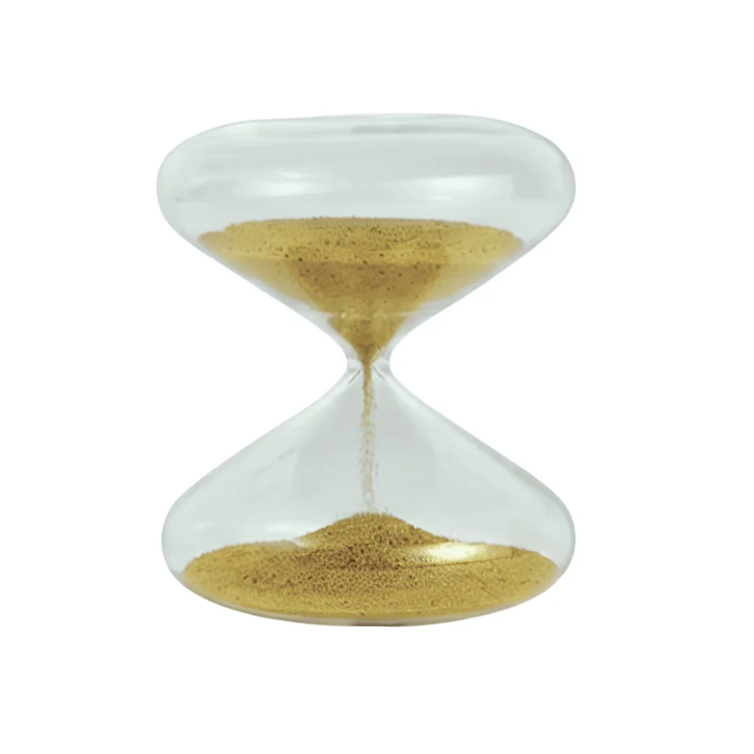 Ampulheta de Vidro Bege 14cm - Image 3