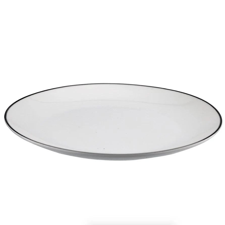 Aparelho de Jantar 42 Peças em Porcelana com Filete Prata - Image 3