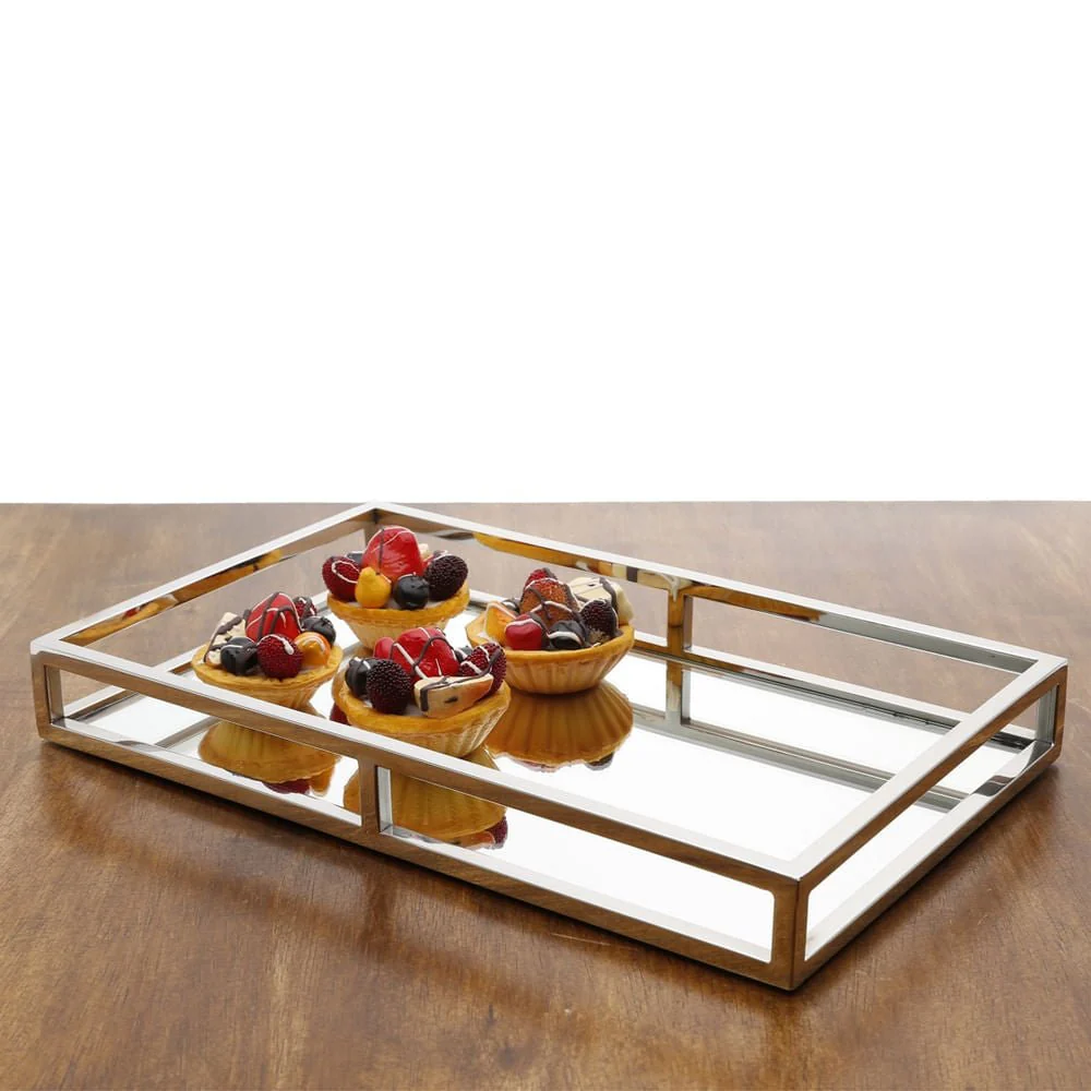 Bandeja Aço Inox com Espelho 41cm - Image 4