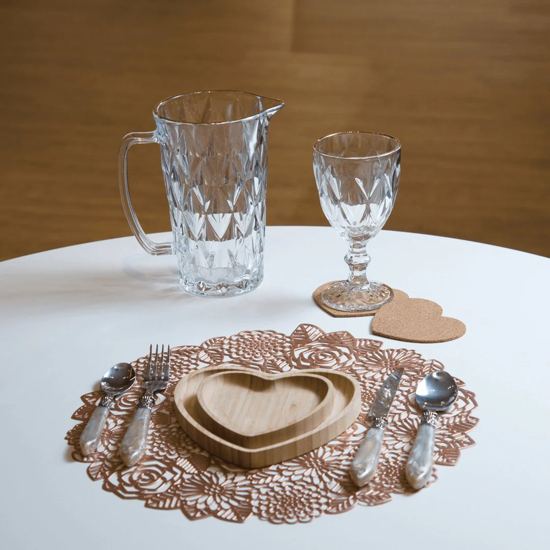 Bandeja de Bambu Coração Heart - 12,5 cm - Image 3