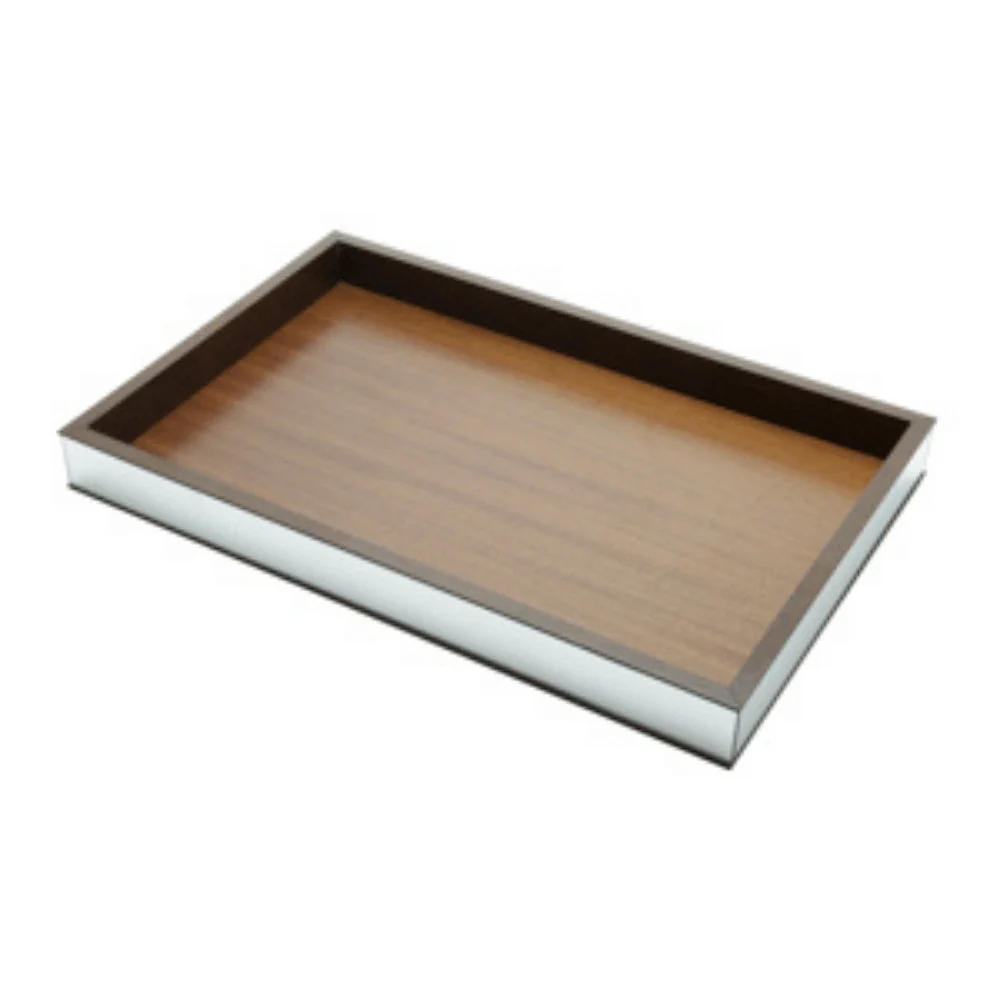 Bandeja de Madeira com Acabamento Espelhado Retangular - 45 cm - Image 3