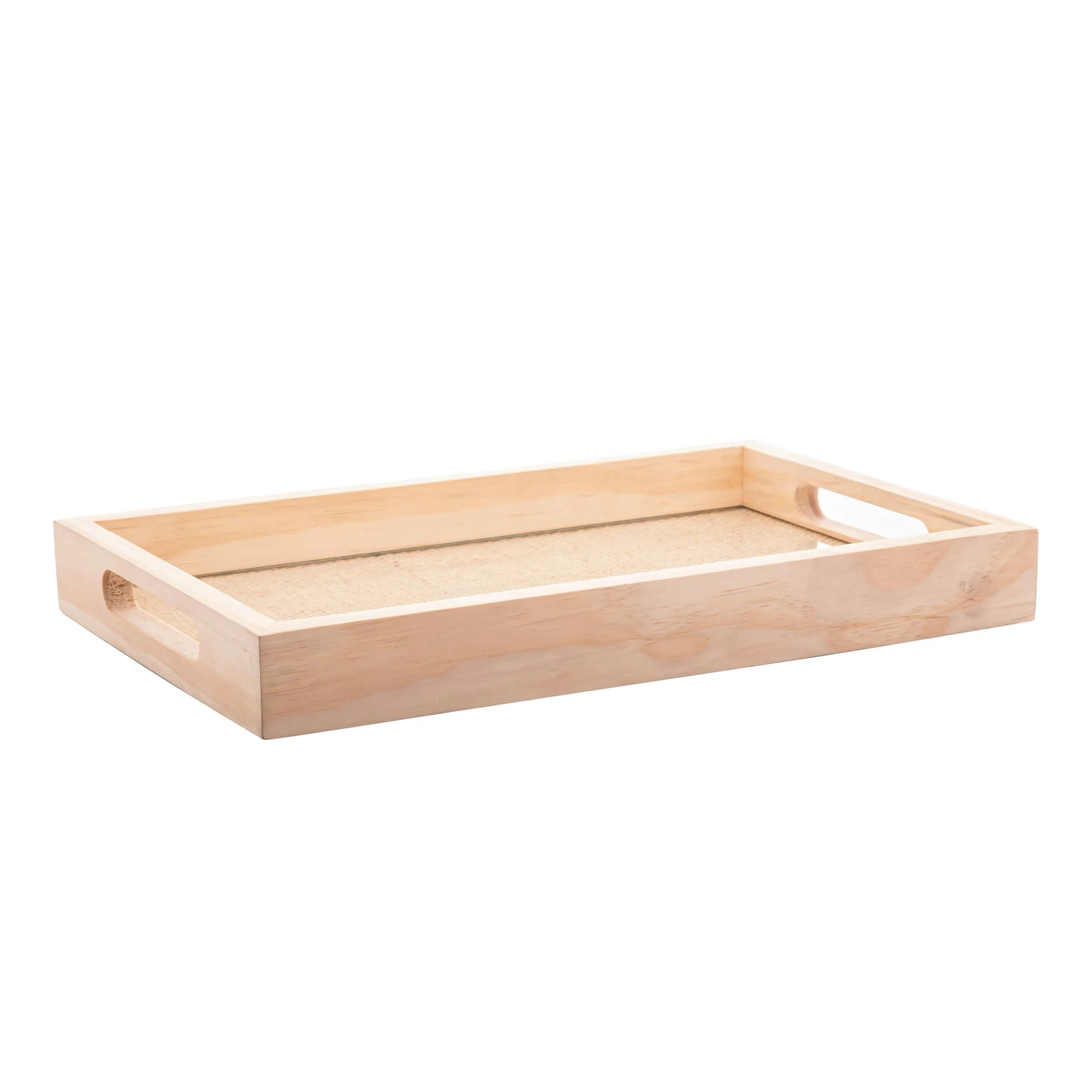 Bandeja de Madeira com Sisal Pinus 38cm - Image 3
