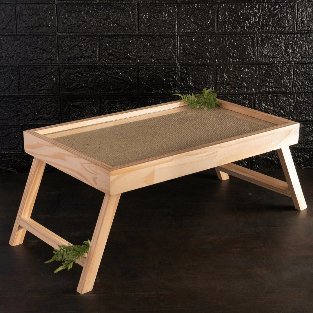 Bandeja de Madeira com Sisal Pinus 62cm - Image 5