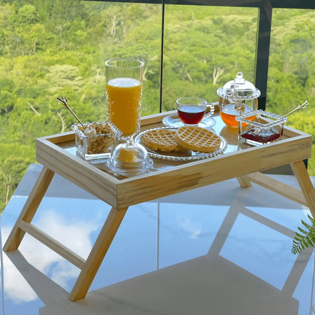 Bandeja de Madeira com Sisal Pinus 62cm - Image 6