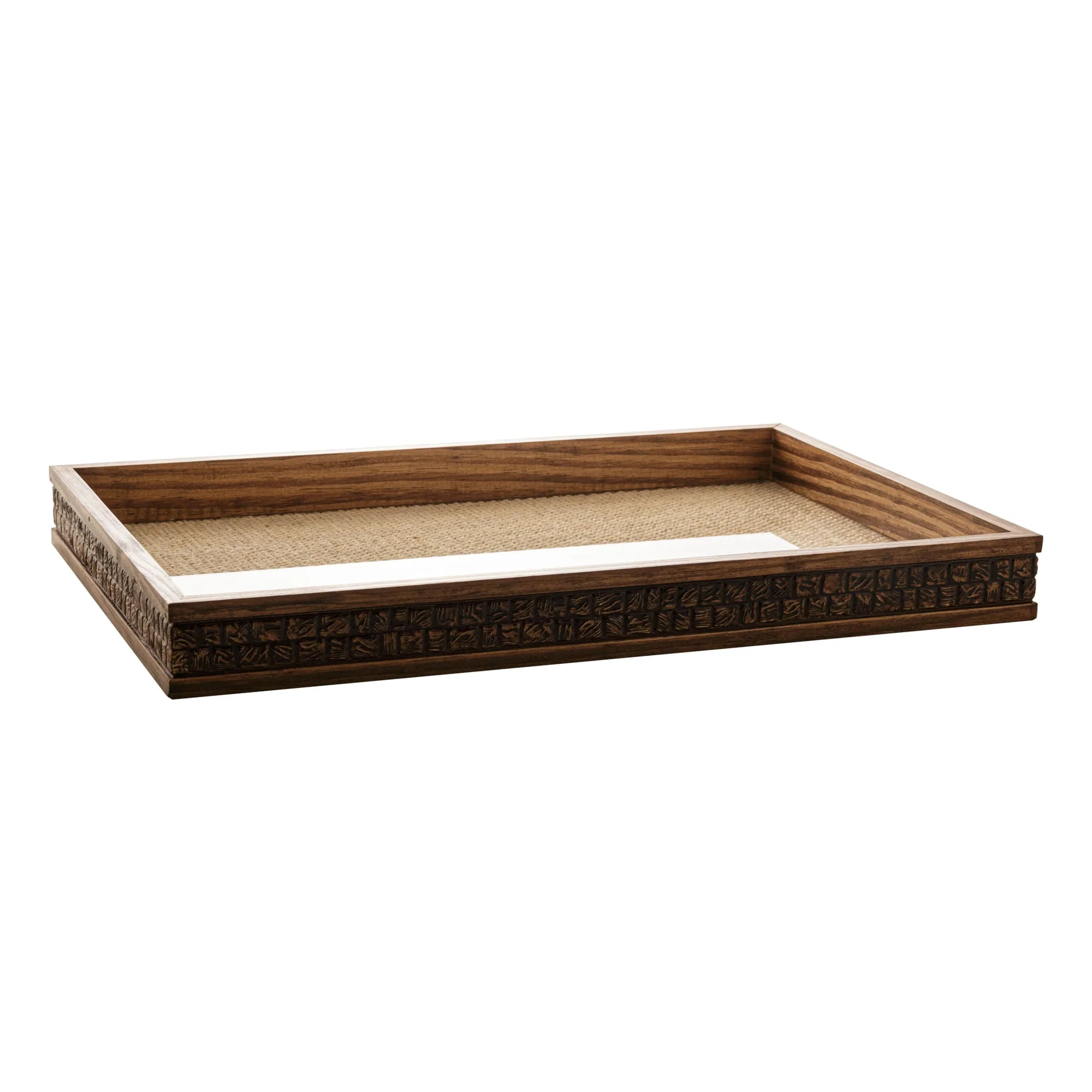 Bandeja de Madeira Coquinho com Sisal 45cm - Image 2