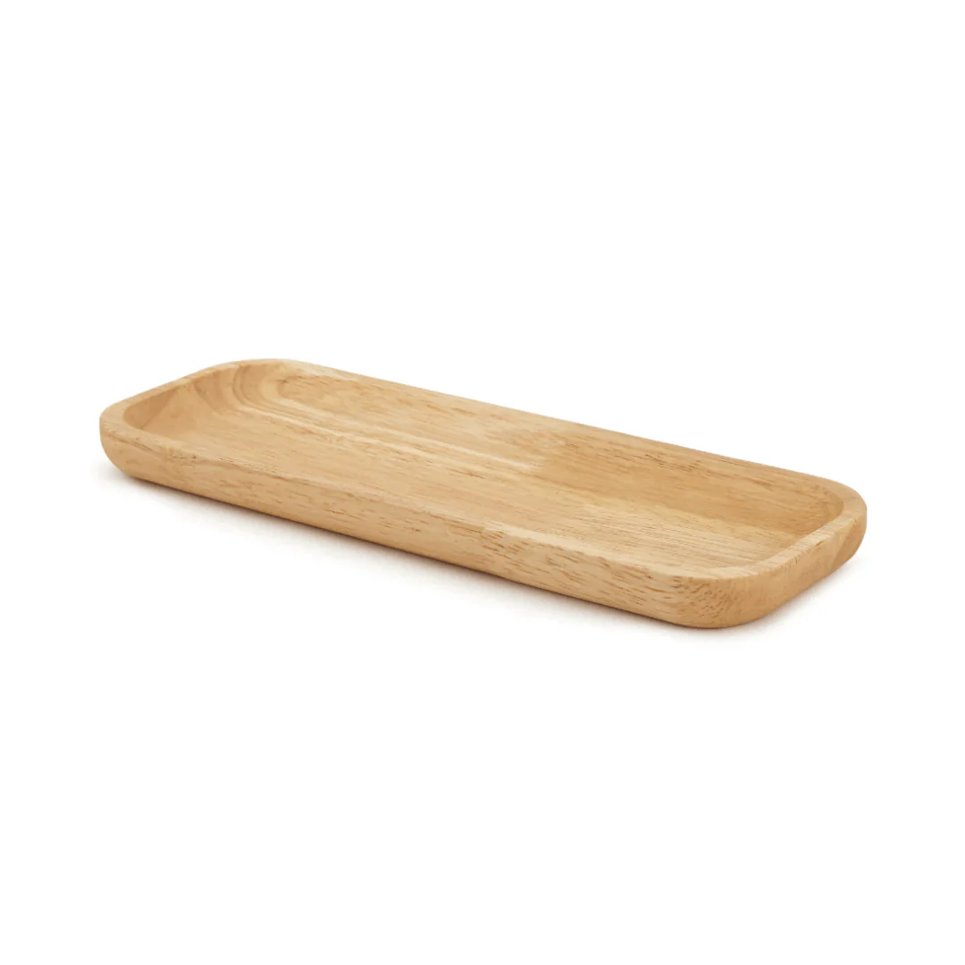 Bandeja de Madeira Oval 28cm