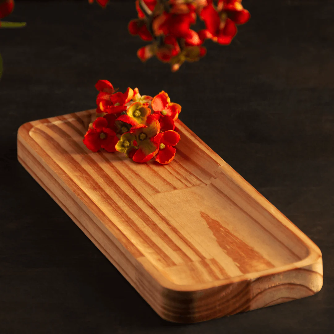 Bandeja de Madeira Pinus 30cm x 12cm x 2cm - Image 3