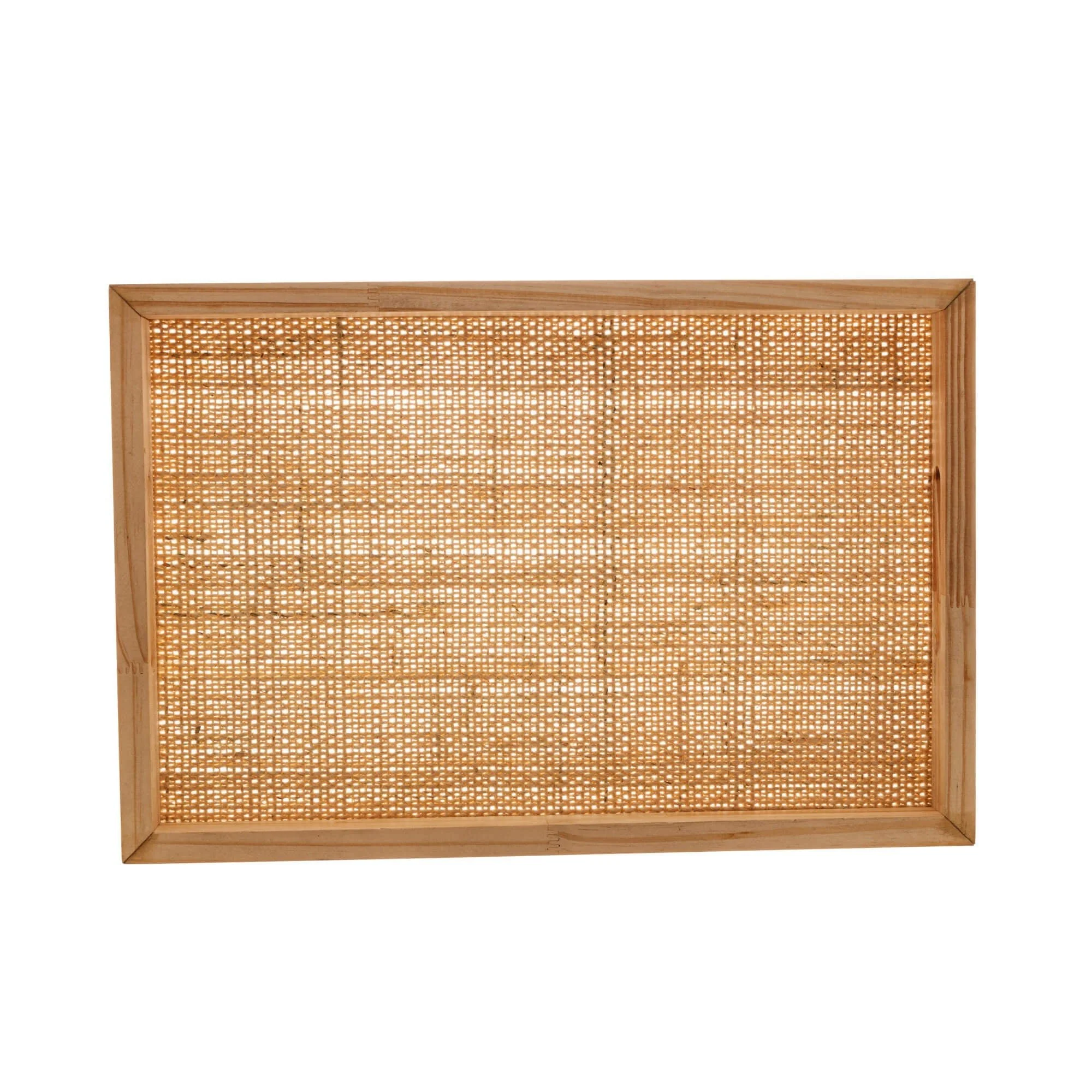 Bandeja de Madeira Pinus com Sisal Natural 45cm - Image 6