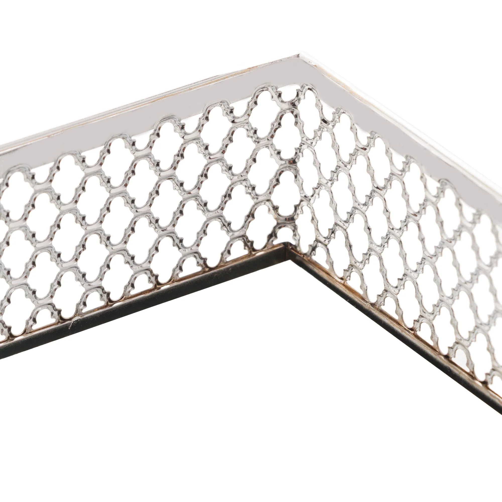 Bandeja de Metal com Espelho Barcelona Cromado 21cm - Image 3