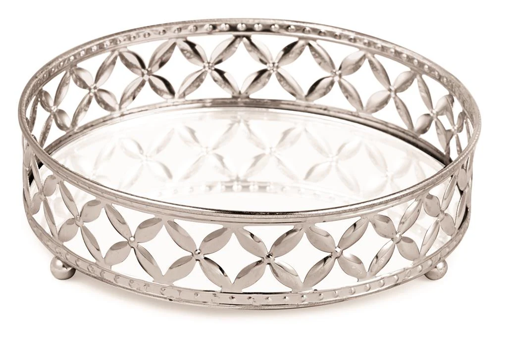 Bandeja de Metal Cromado G 24,5cm x 5cm