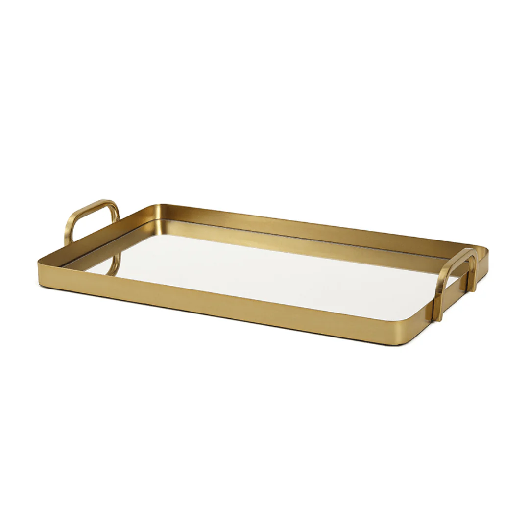 Bandeja Decorativa em Metal com Espelho G 43,5cm - Image 3
