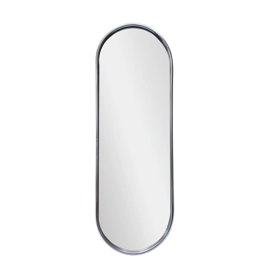Bandeja Decorativa Espelhada Oval Prata 30cm - Image 3