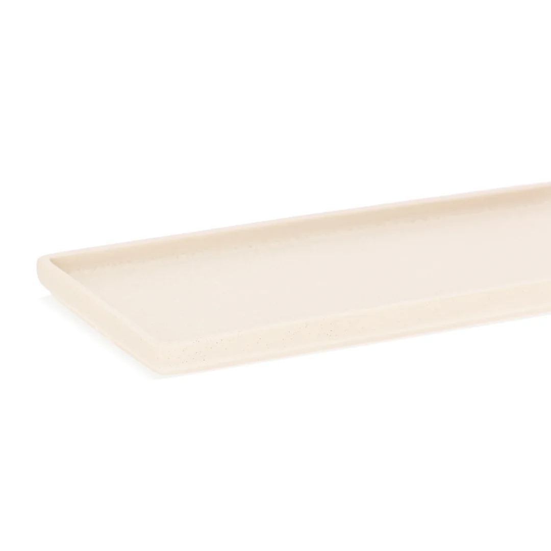 Bandeja em Cerâmica Retangular Branca 33cm - Image 5