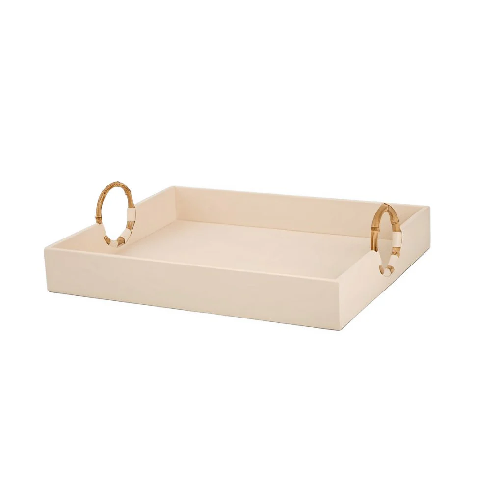 Bandeja em MDF com Revestimento em PU Branca 40cm