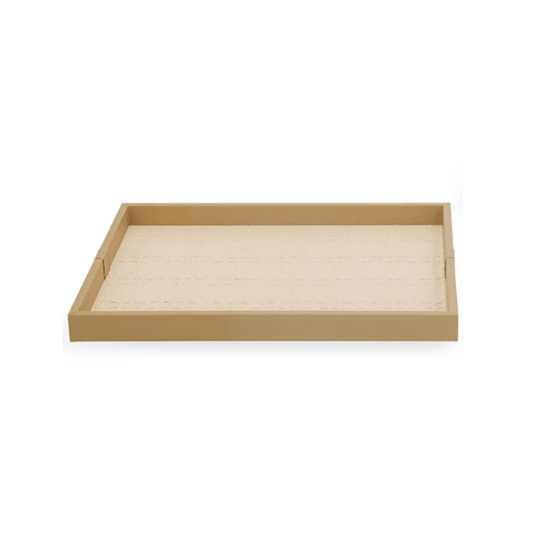 Bandeja em MDF e PU Marrom 40cm - Image 3