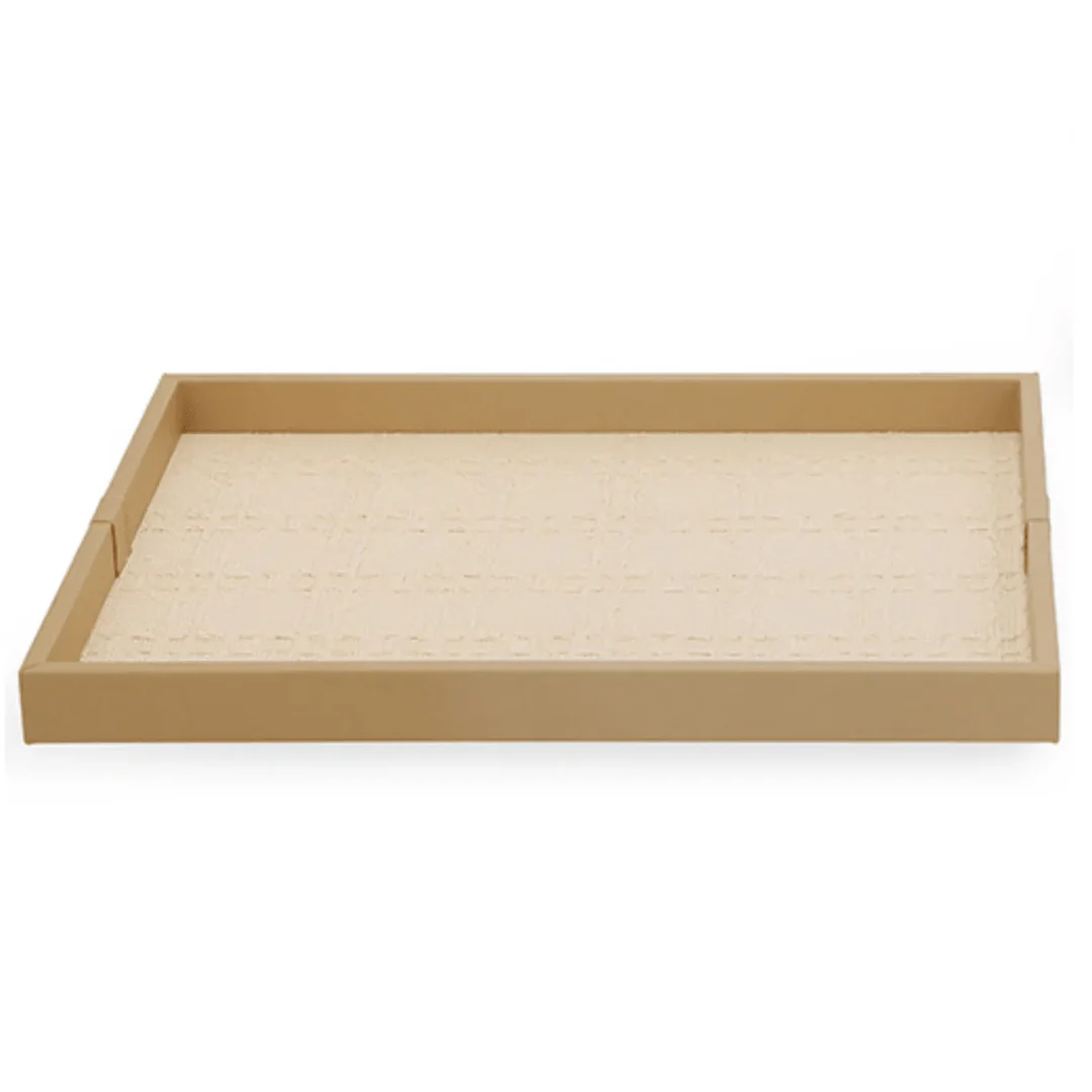 Bandeja em MDF e PU Marrom 46cm - Image 4